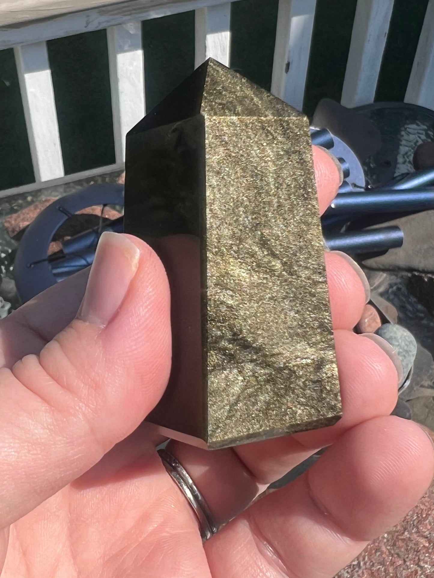 Gold Sheen Obsidian Tower