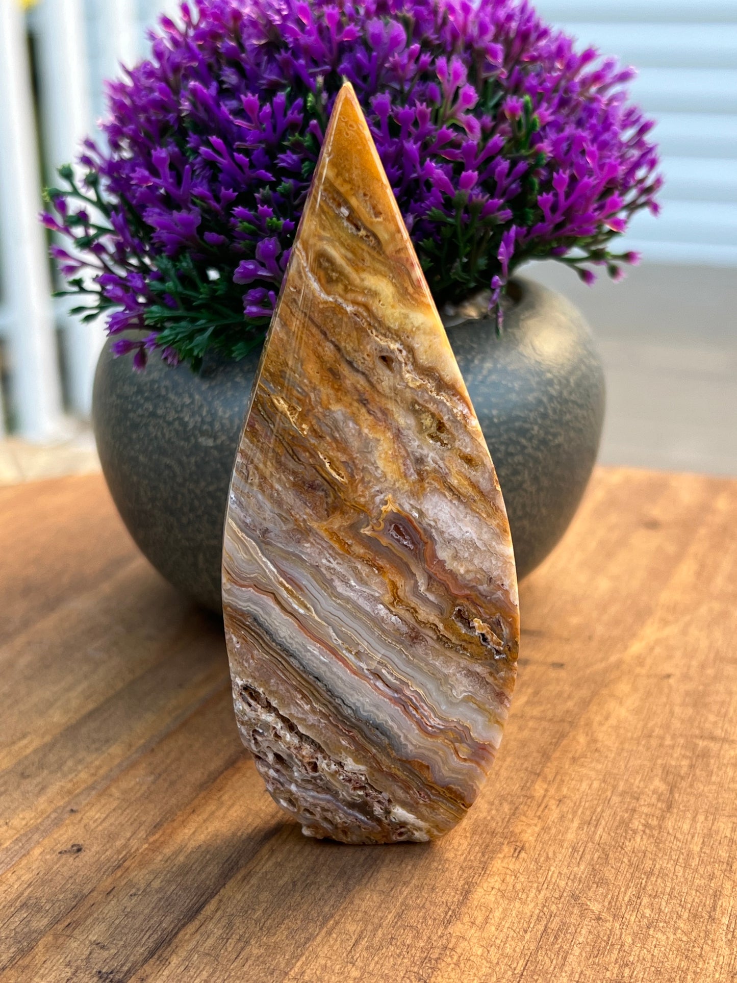 Beautiful Crazy Lace Agate Flame