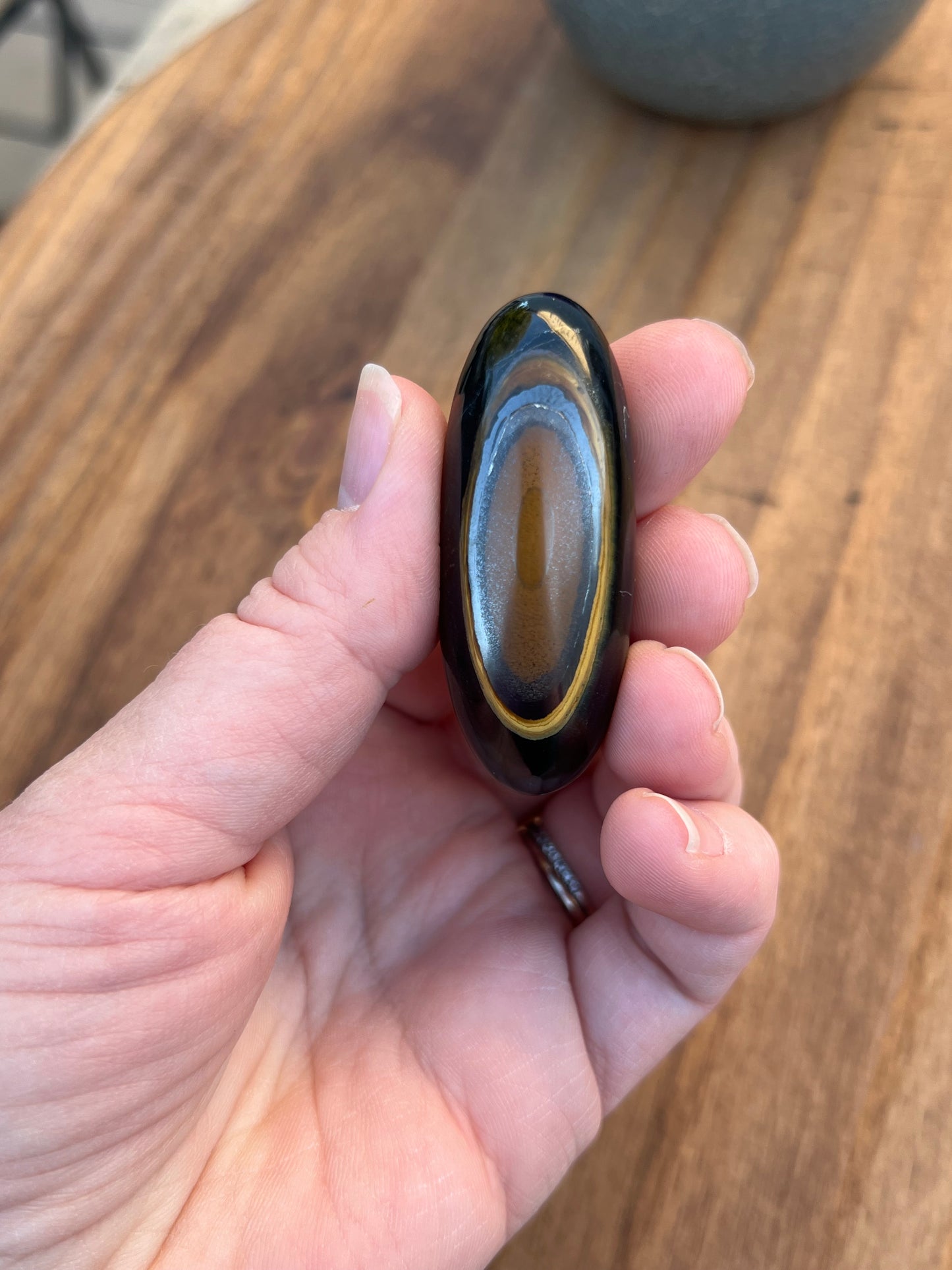 Blue Tiger Eye Lingam