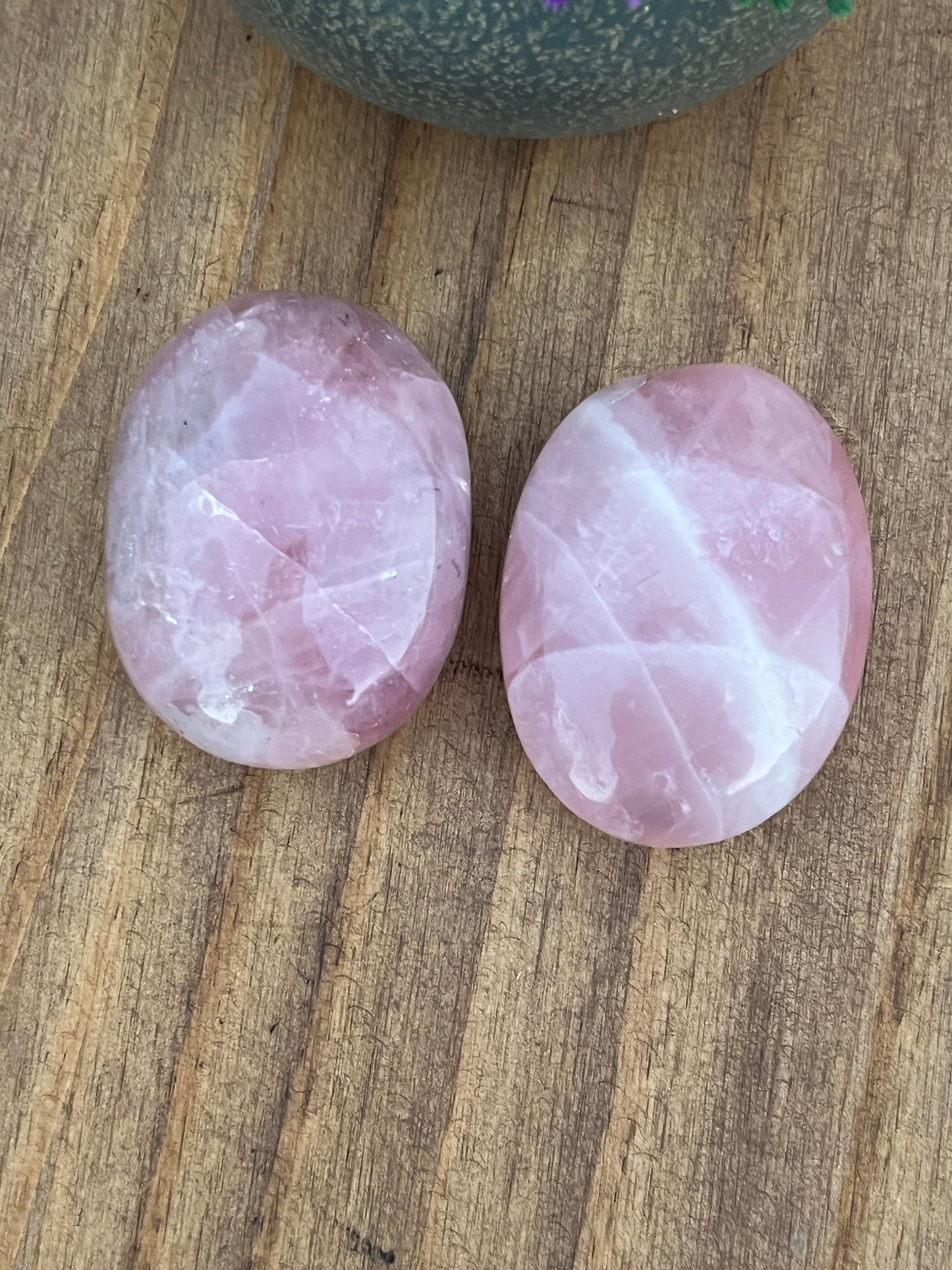 Rose Quartz Palm Stone