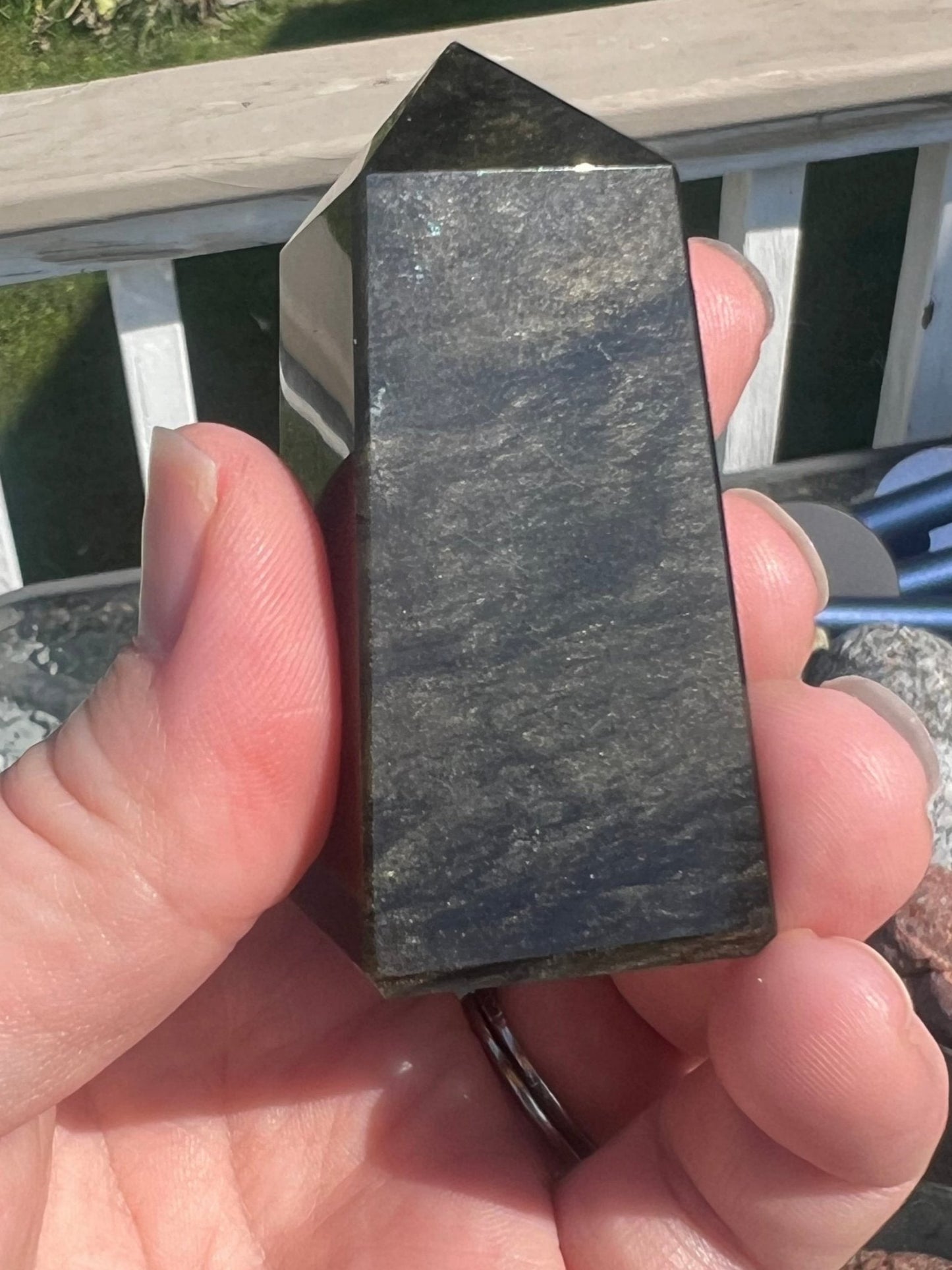 Gold Sheen Obsidian Tower