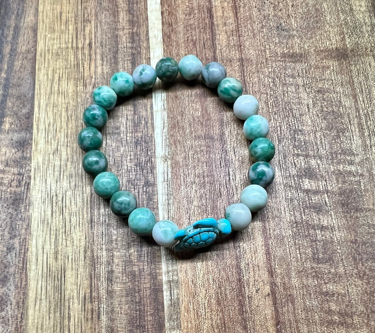 Cute Turtle Natural Stone Bracelet