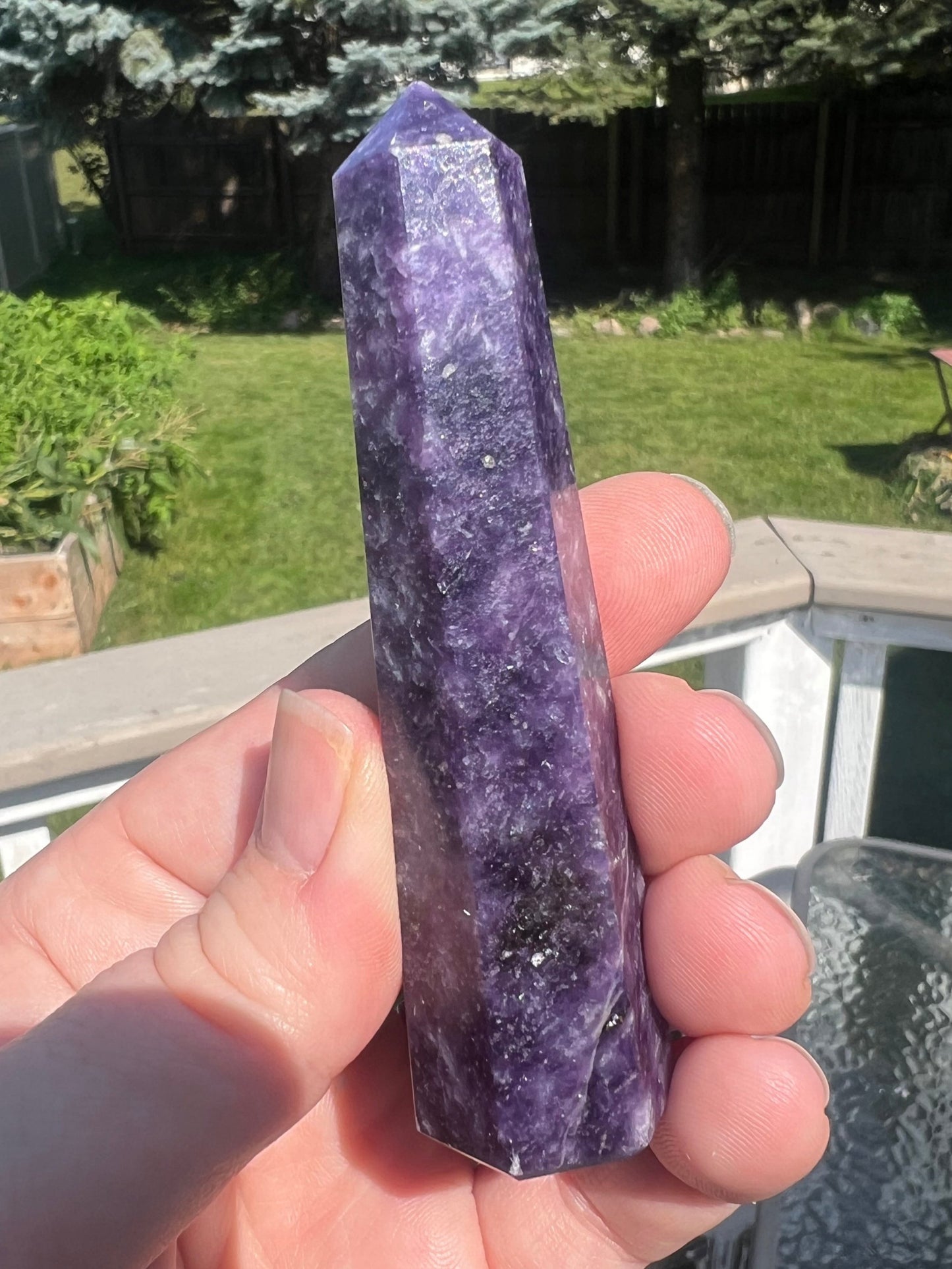 Gorgeous Lepidolite Tower