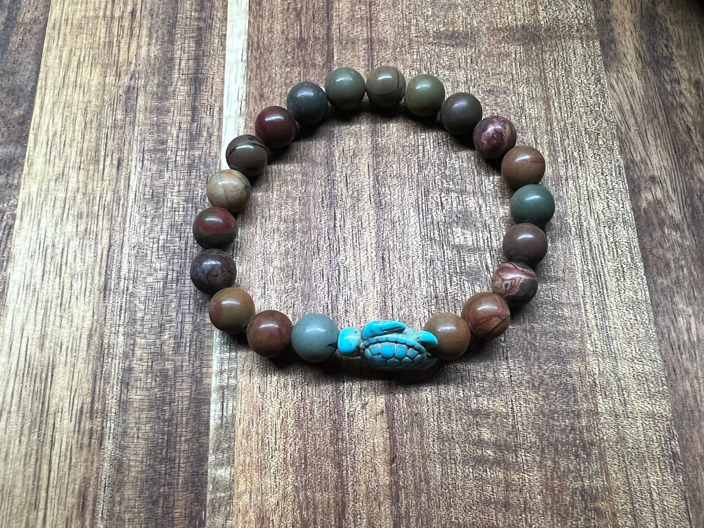 Cute Turtle Natural Stone Bracelet