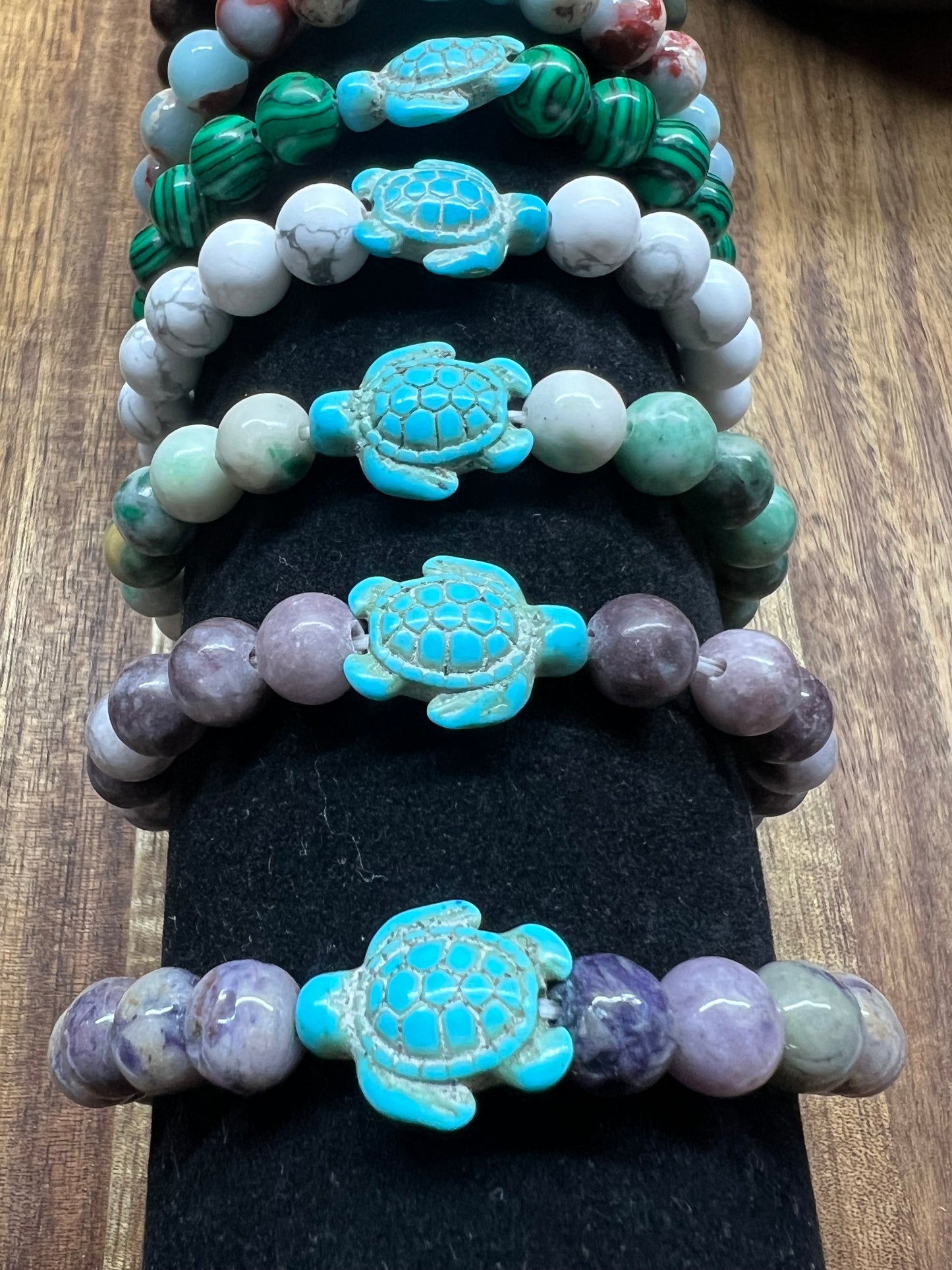 Cute Turtle Natural Stone Bracelet