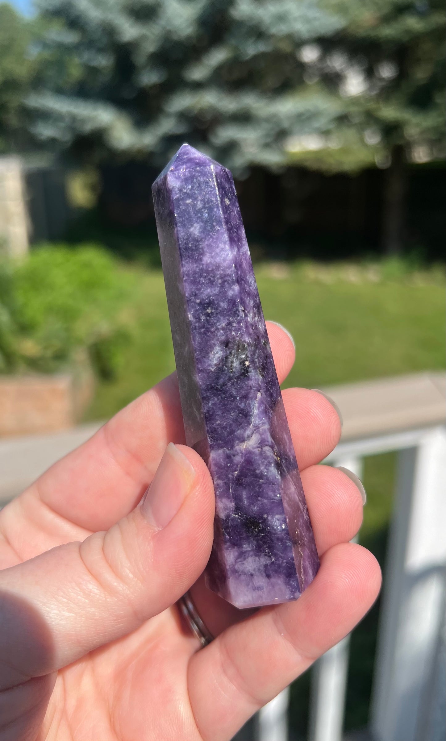 Gorgeous Lepidolite Tower