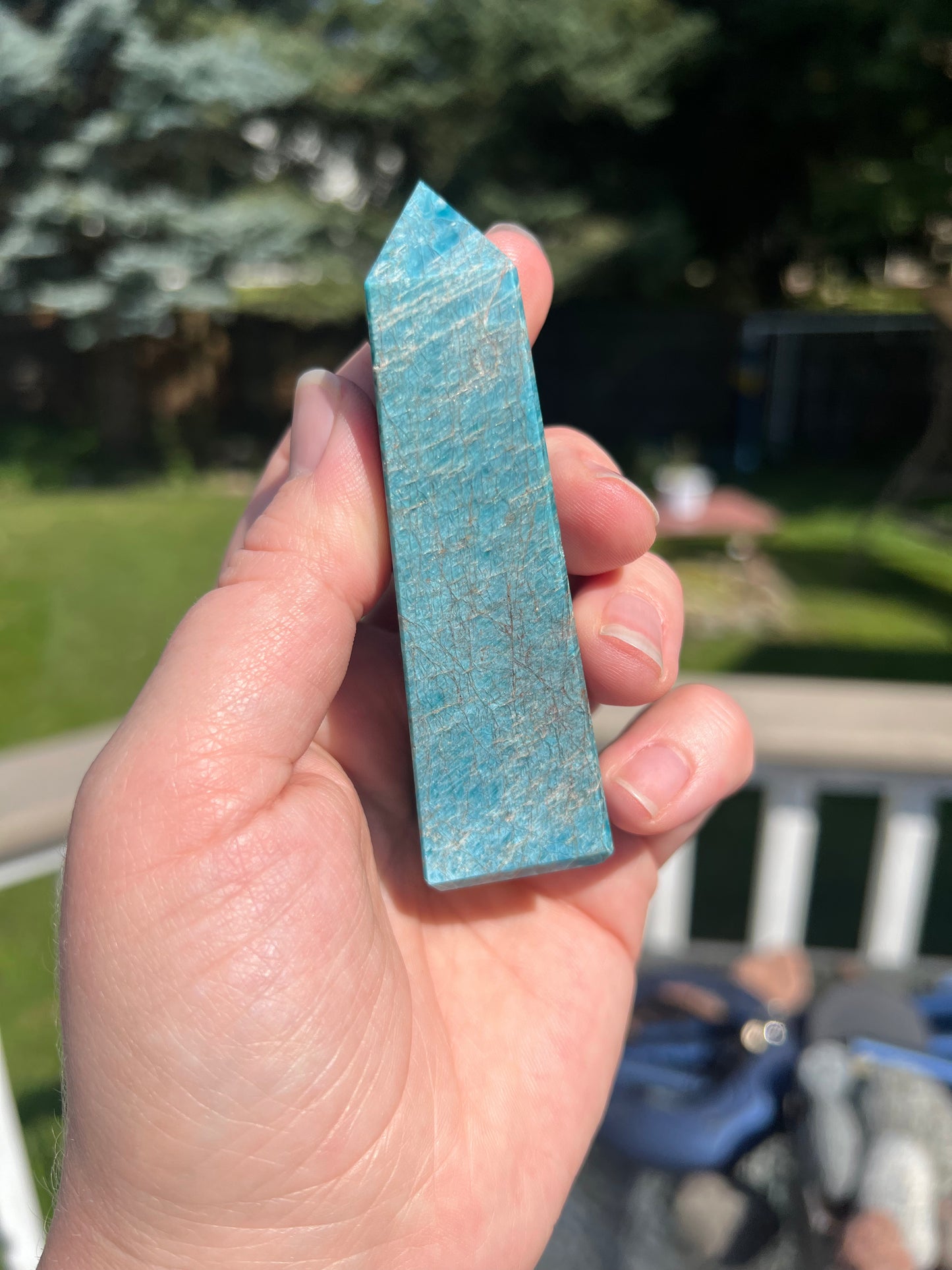 Blue Apatite Tower