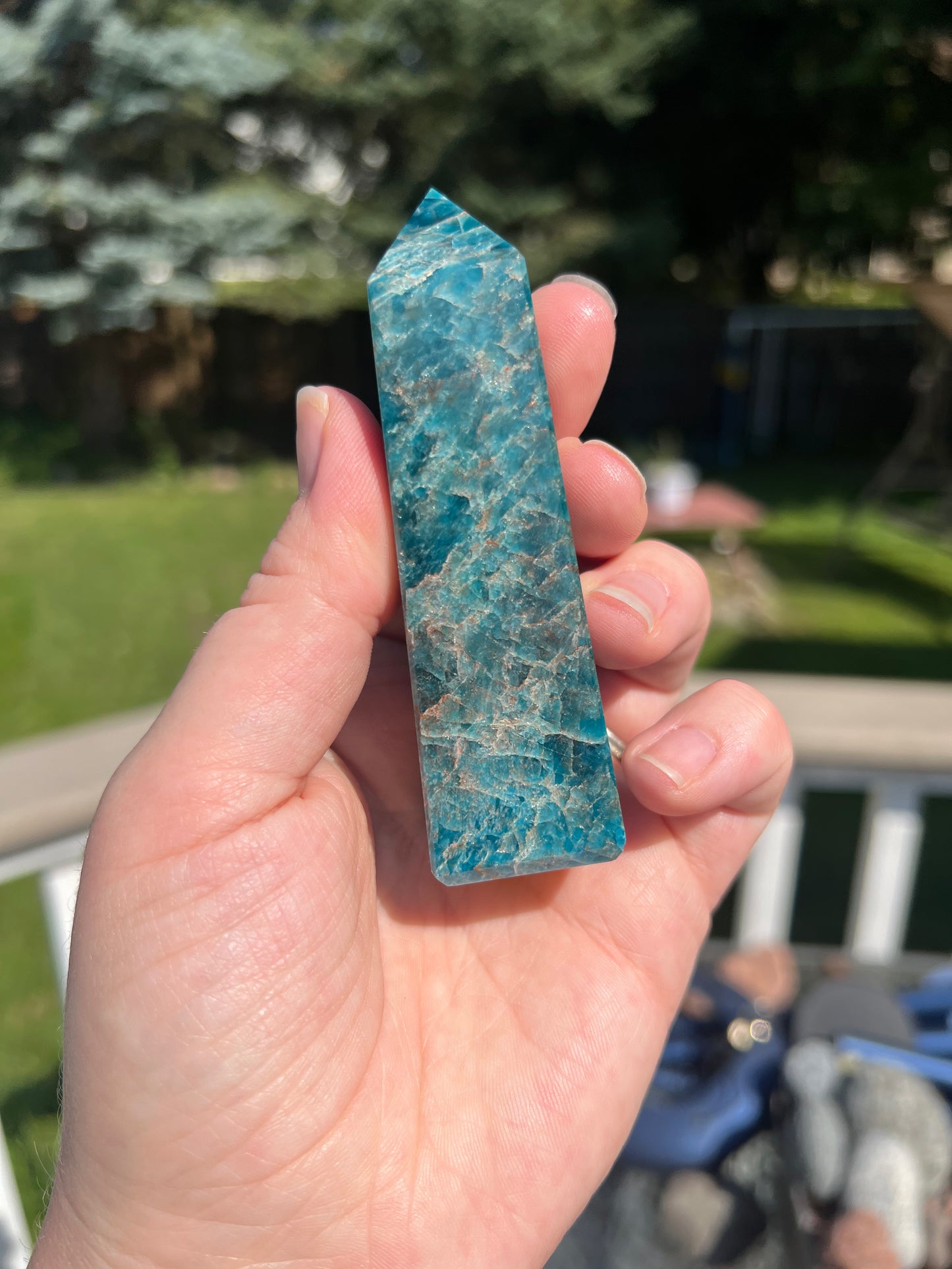 Blue Apatite Tower