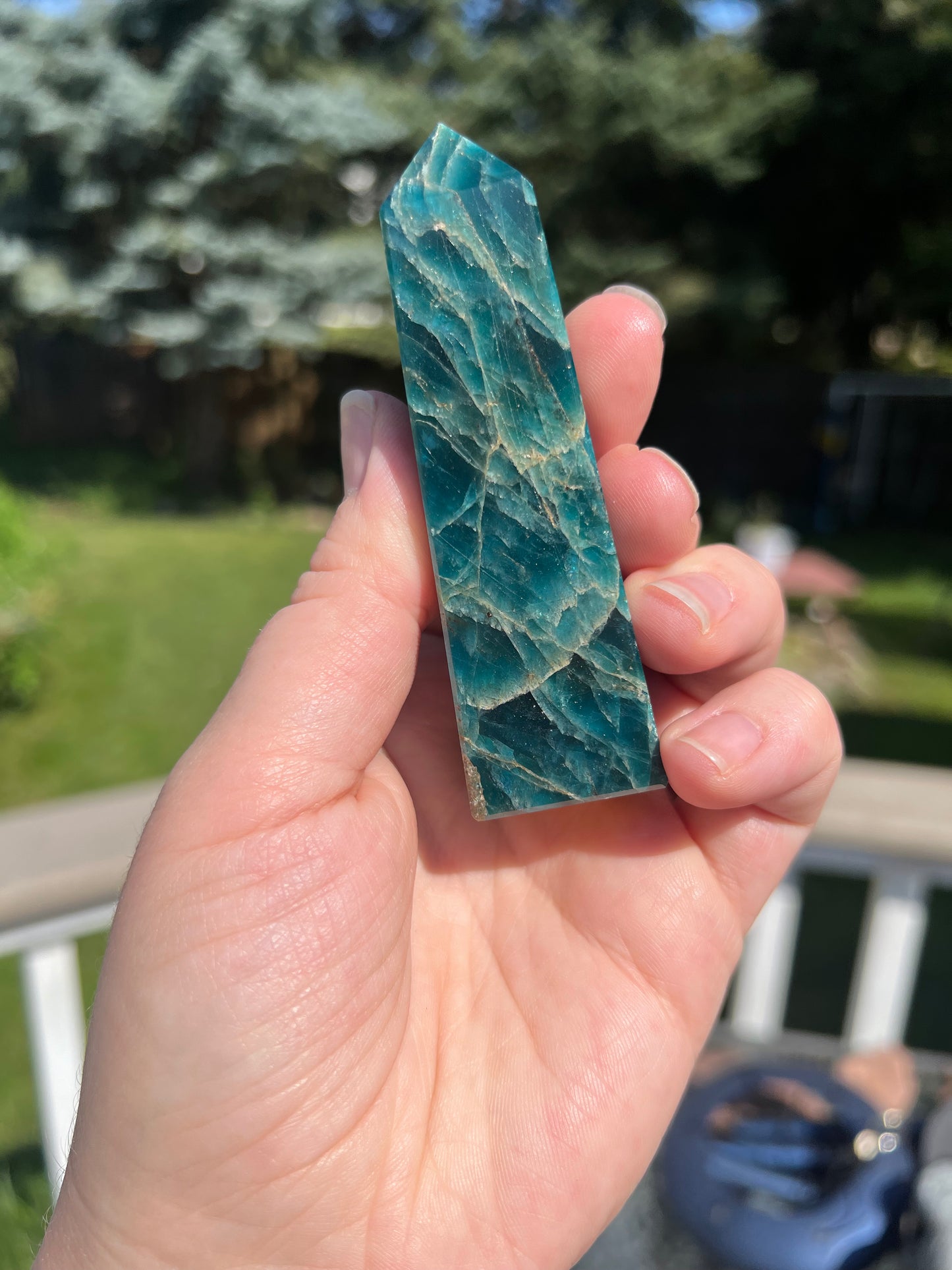 Blue Apatite Tower